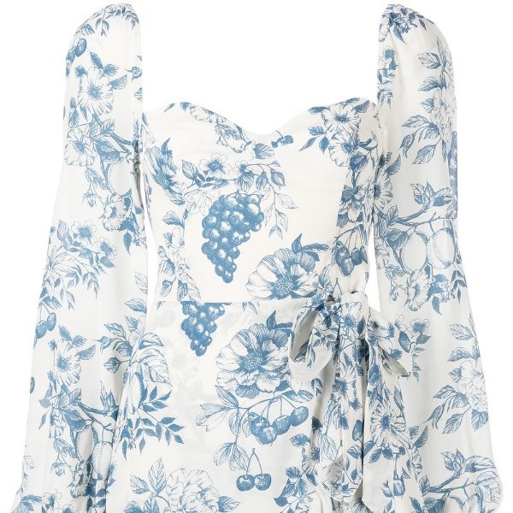 Reformation floral print Cammi Mini wrap dress